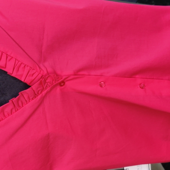 Laundry by Shelli Segal 💕 magenta ruffle accent blouse - Picture 6 of 11